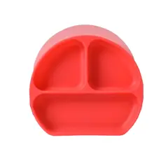 GENERICO - Plato De Silicona Para Niños - ROJO