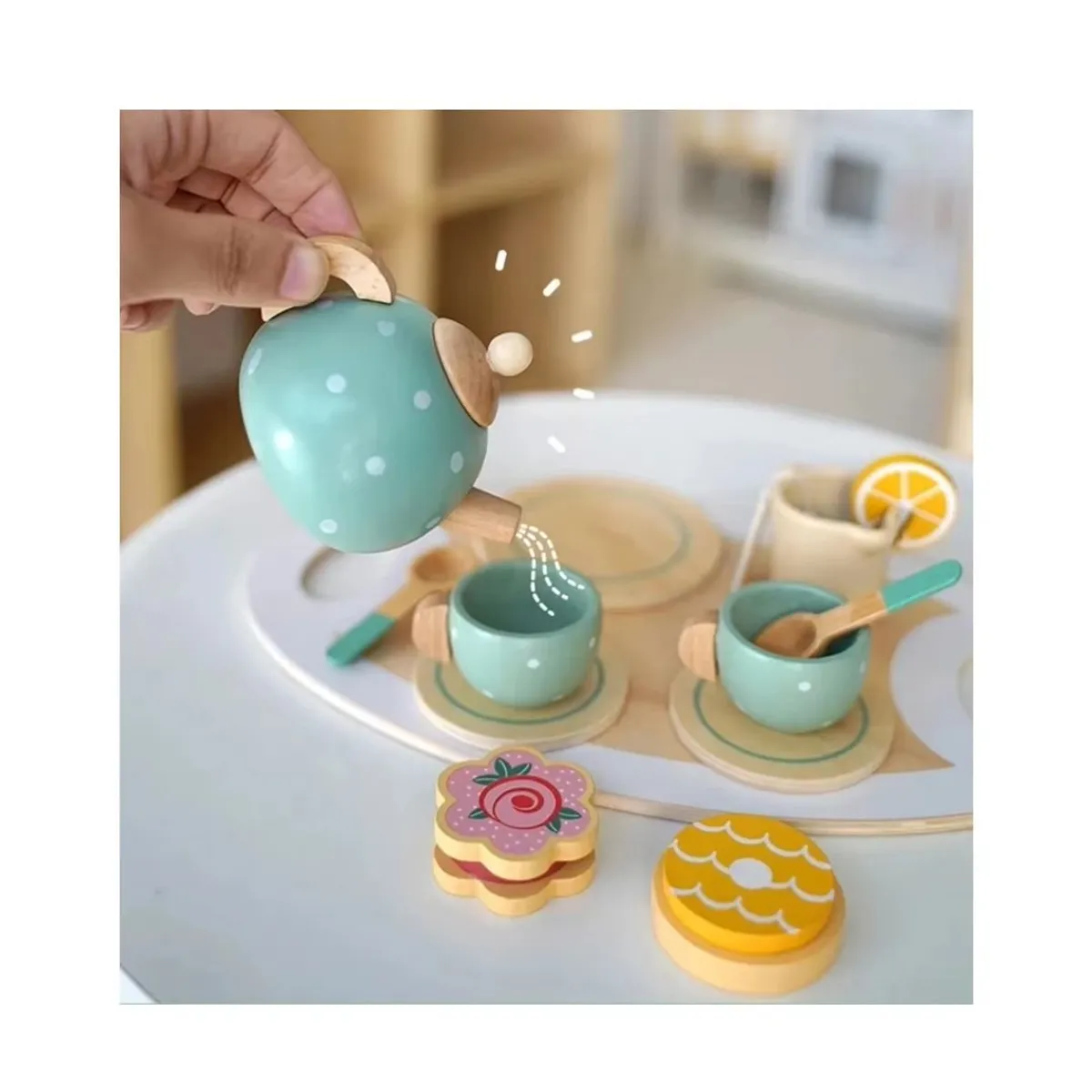 OEM - JUEGO DE TE Y POSTRE MONTESSORI