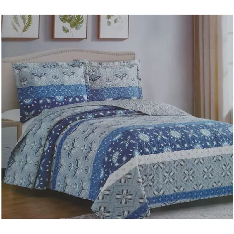 GENERICO - Cubrecama Quilt King Arte Andino