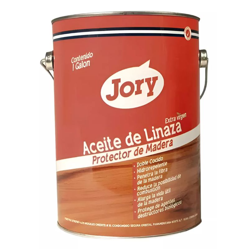 GENERICO - Aceite Linaza Protector Impregnante Maderas 1 Galon Jory