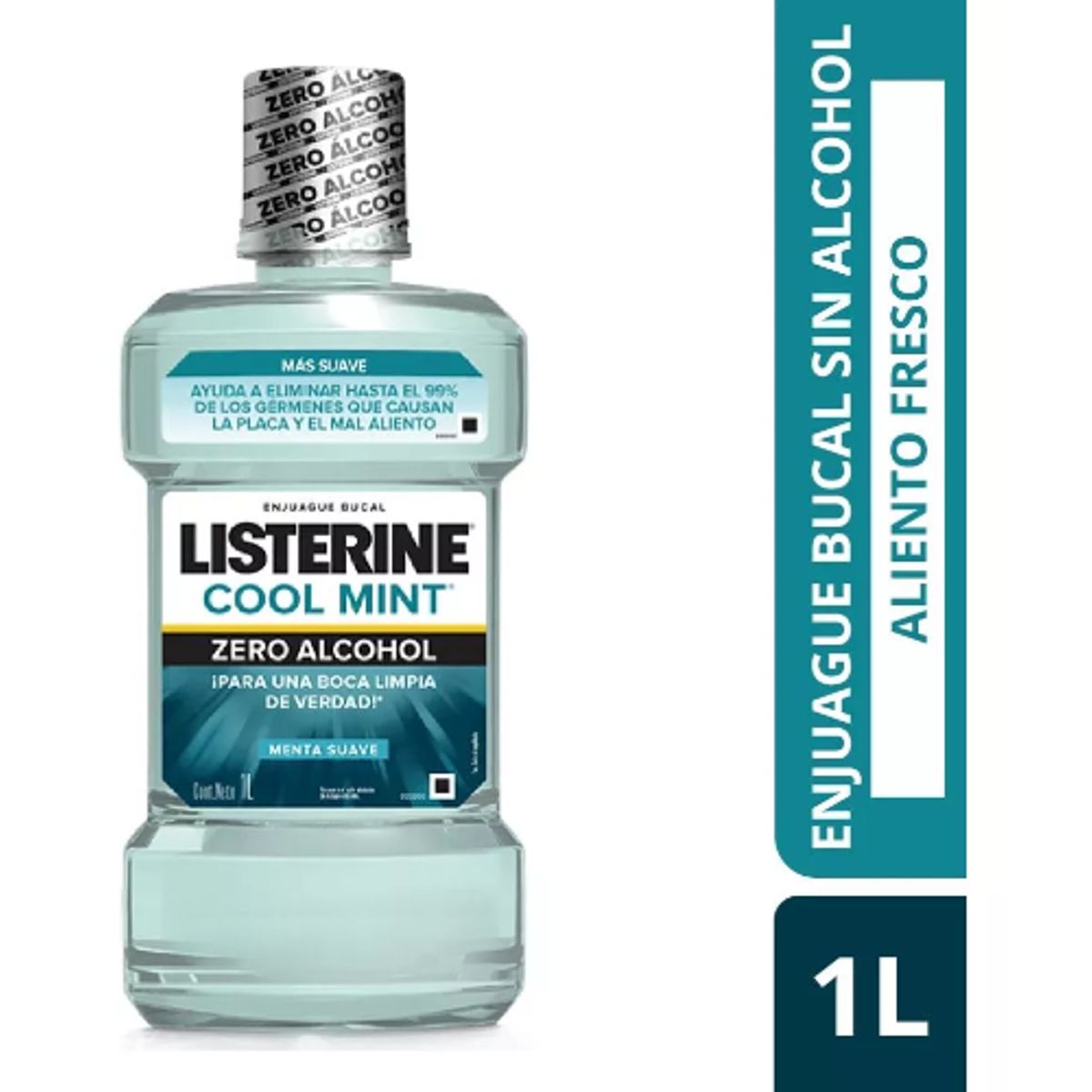 LISTERINE - Enjuague Bucal Listerine® Cool Mint Zero Alcohol X 1 Lt