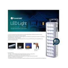 POWERLAB - Lampara de Emergencia 7258 30 LED