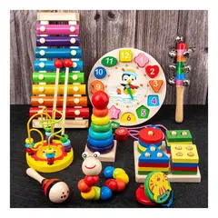 GENERICO - Juguetes De Estimulación Temprana Para Niños 9 Pcs