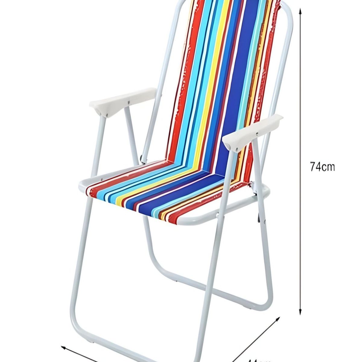 GENERICO - Pack 2 Sillas Playeras Plegables Livianas Camping