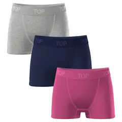 TOP - Bóxer Medio NIÑA Algodón Pack 3 C1