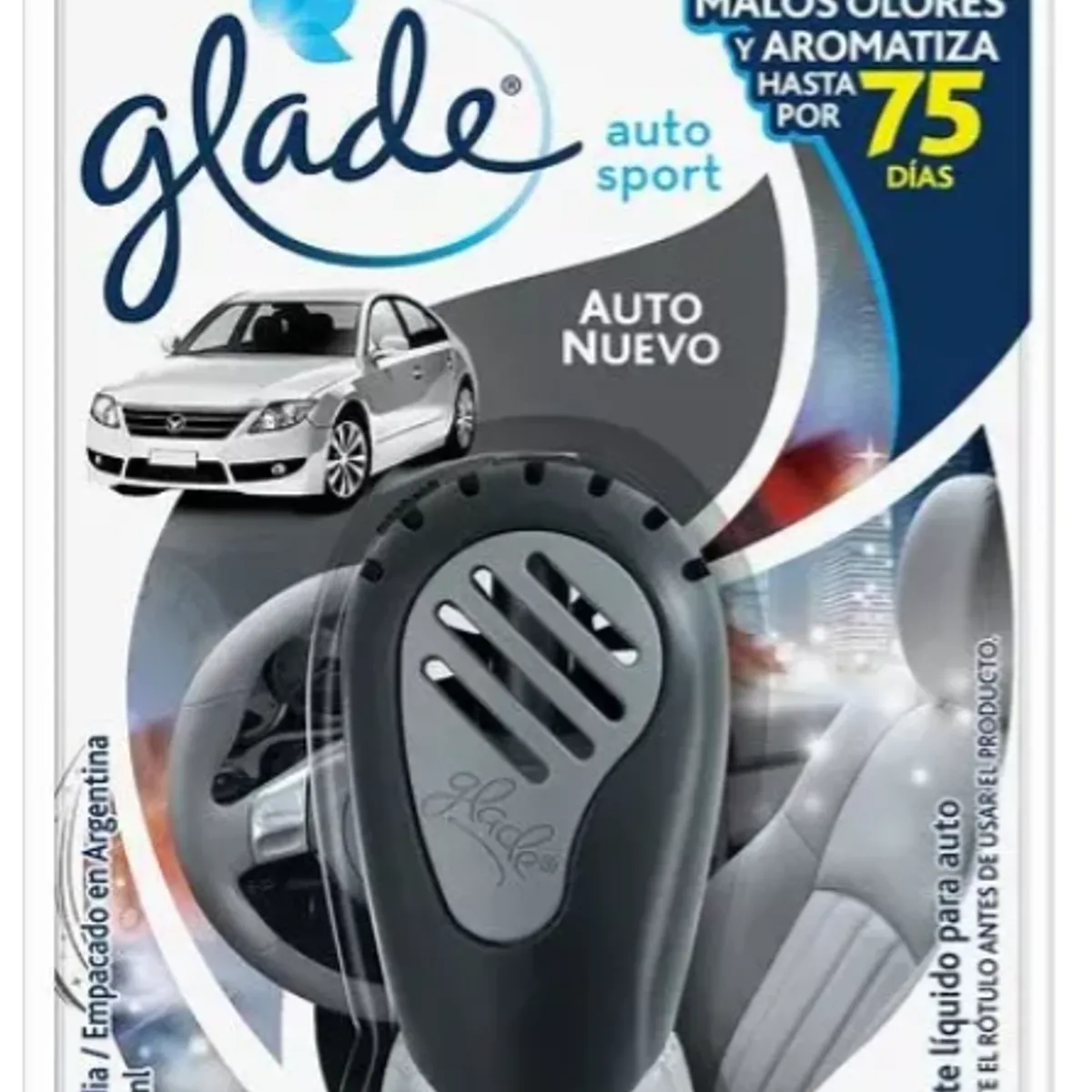 GLADE - Aromatizante Glade Auto Aparato  7ml Color Gris Oscuro