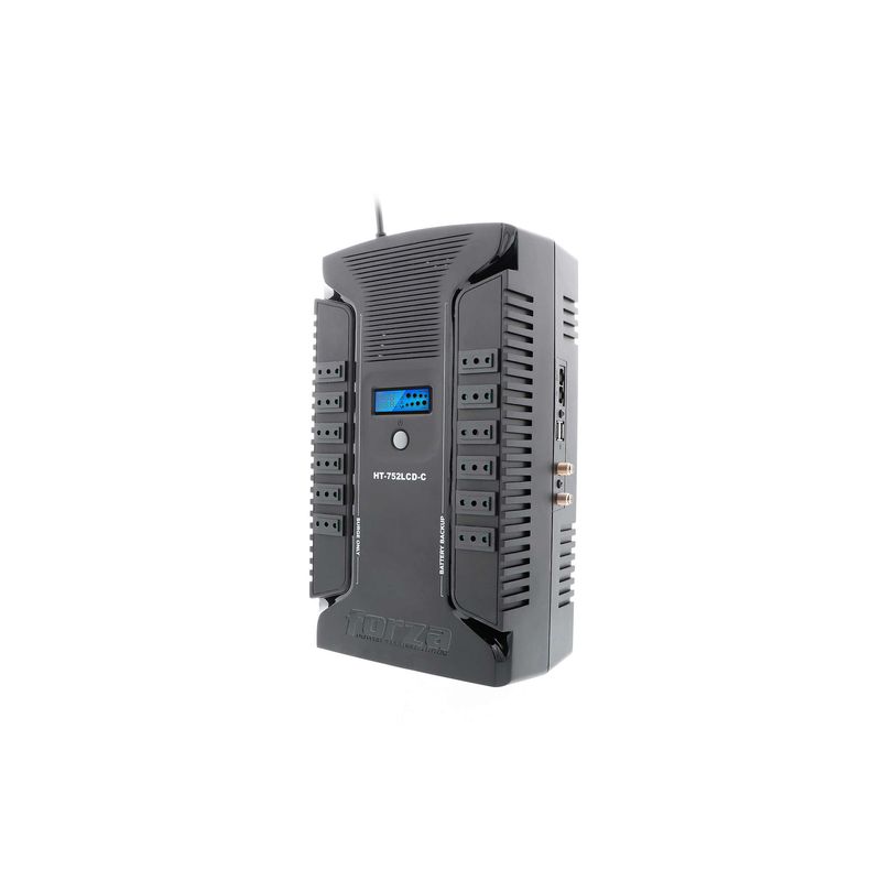 FORZA - Ups Forza Interactiva 750va 375w 12 Tomas HT-752LCD-C - Negro