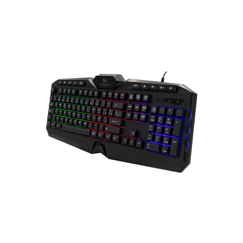 MONSTER - Teclado Gamer Monster Onset Rgb Qwerty Anti-ghosti MONSTER