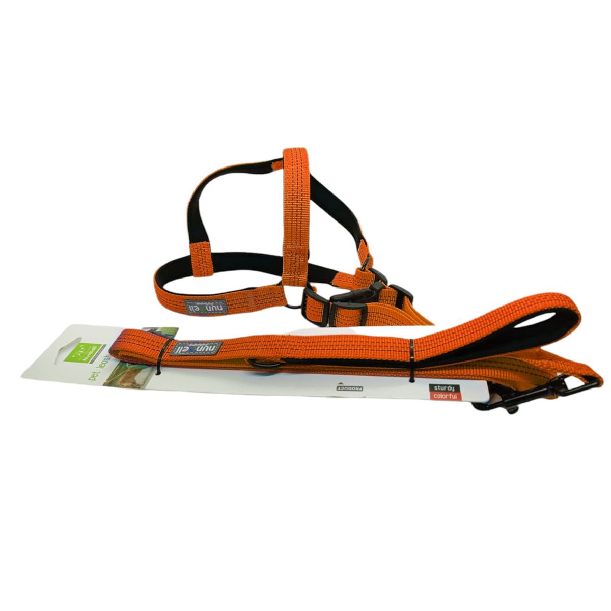 IMPORTCLICK - Arnes Con Correa Mascotas Resistente y Ajustable Naranjo