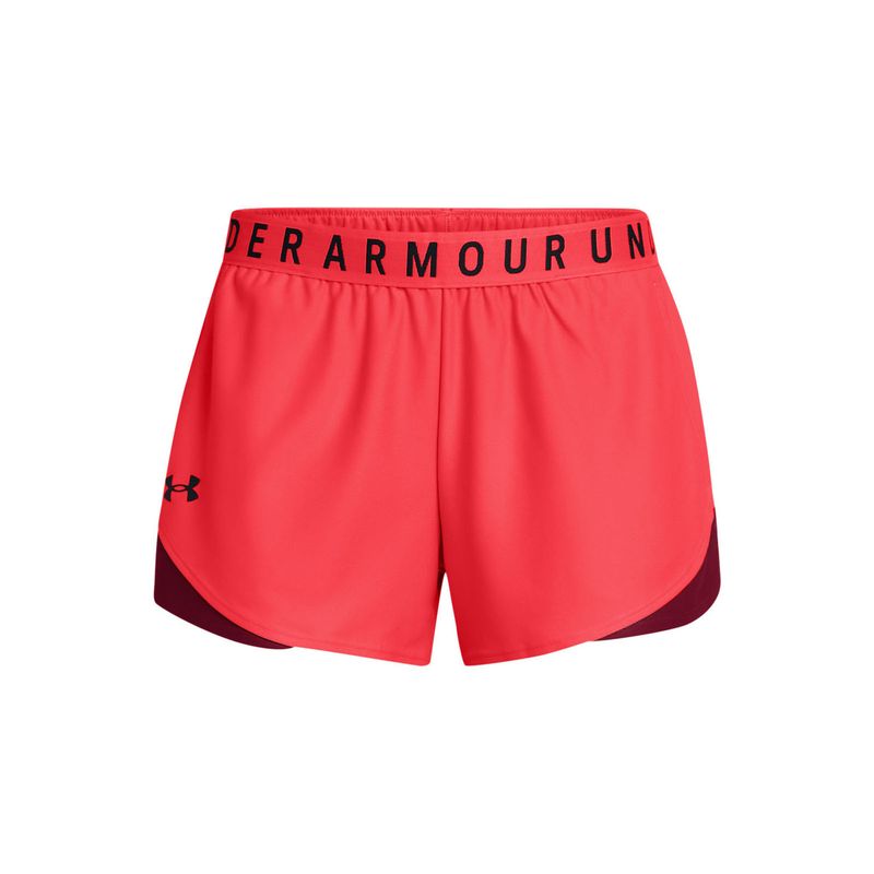 UNDER ARMOUR - Shorts UA Play Up 3.0 para mujer Rojo UNDER ARMOUR