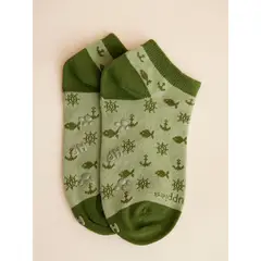 HUSH PUPPIES - Calcetin Verde PeAnchor Niño