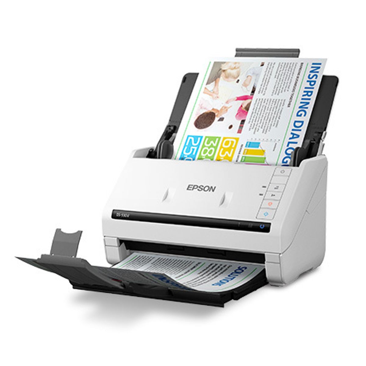 EPSON - Escáner Epson WorkForce DS-530 II ADF 1200dpi USB 30 Blanco
