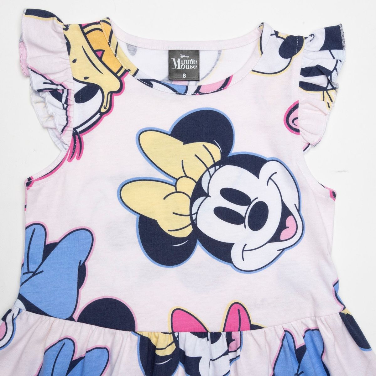 DISNEY - Vestido Niña Caritas Minnie Rosado Disney
