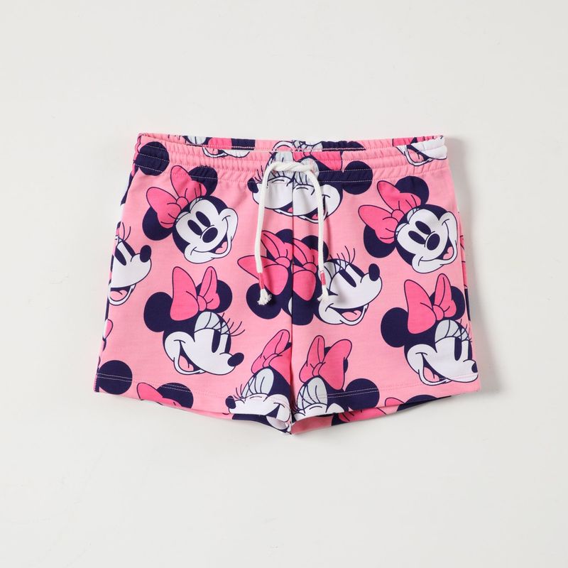 DISNEY - Short Niña Rotativo Minnie Rosado Disney