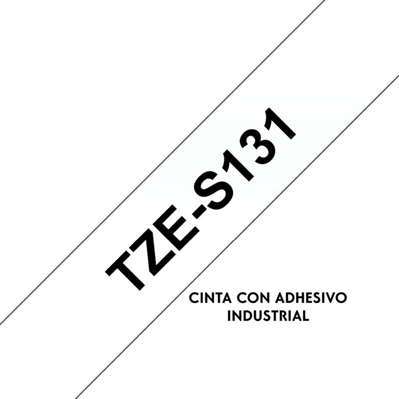 BROTHER - Cinta Brother Tzes131 Negro Sobre Transparente 12mm X 8mts
