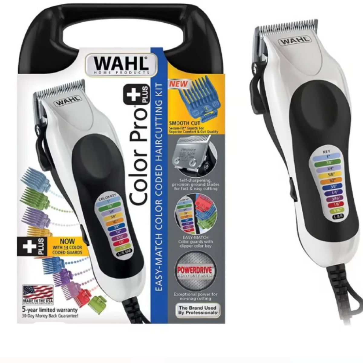 WAHL - Maquina De Cortar Pelo Colorpro Plus Wahl Kit Profesional