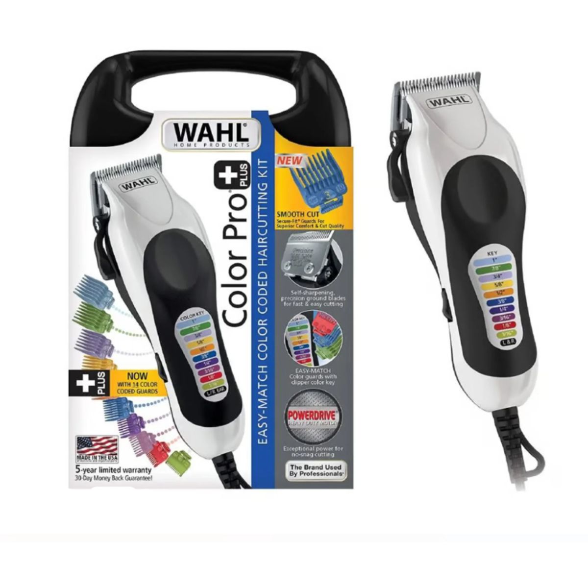 WAHL - Maquina De Cortar Pelo Colorpro Plus Wahl Kit Profesional