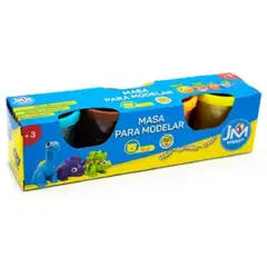 JM IMPORT - Masas Para Modelar, 4 Colores, Potes De 50gr Cada Uno
