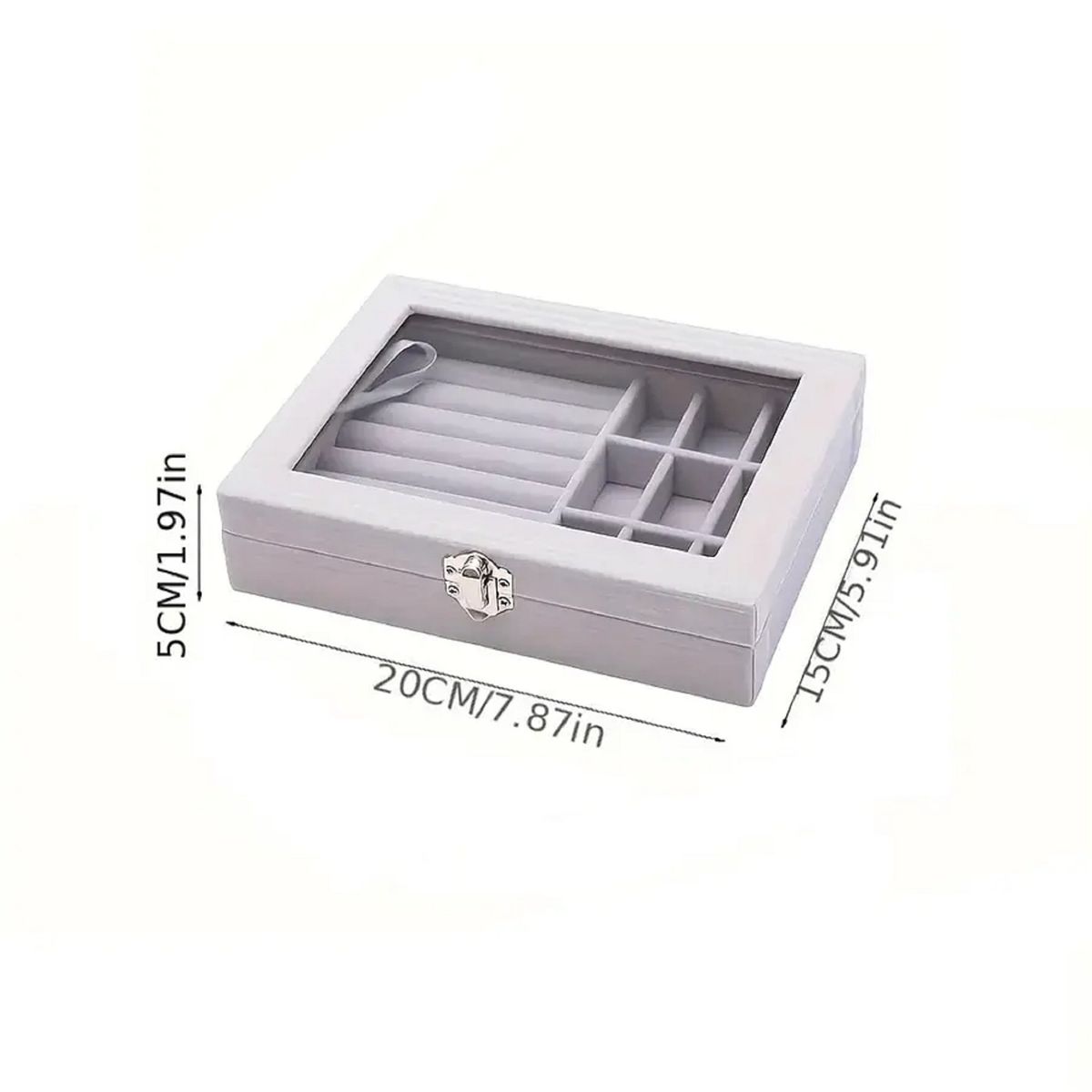 GENERICO - Joyero Organizador De Plush Portatil Multiusos Gris