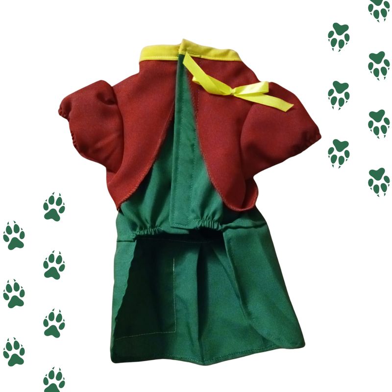 GENERICO - Disfraz De Chilindrina Para Mascotas  Talla XL