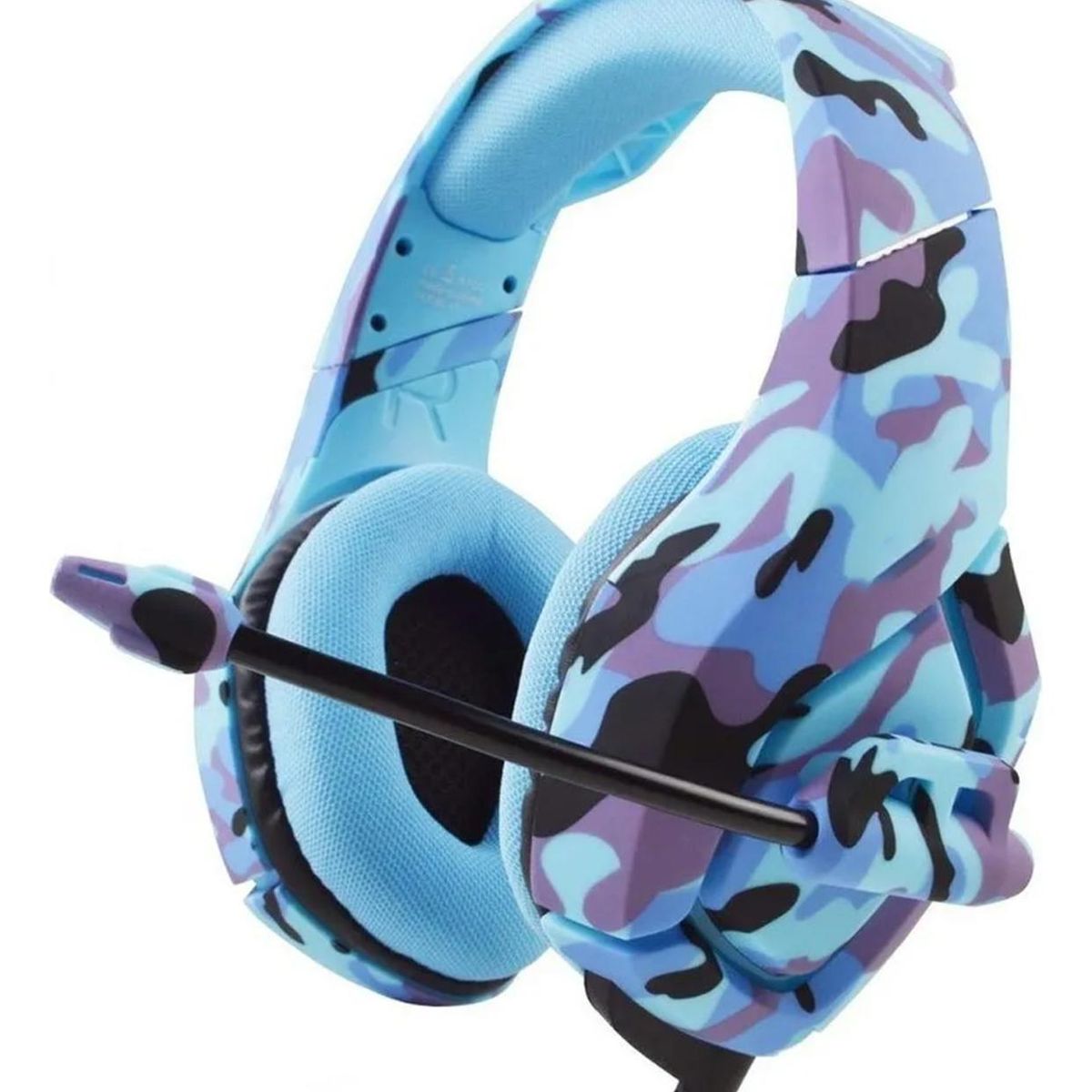 IMPORTCLICK - Audífonos Gamer Alámbrico Camuflaje Azul