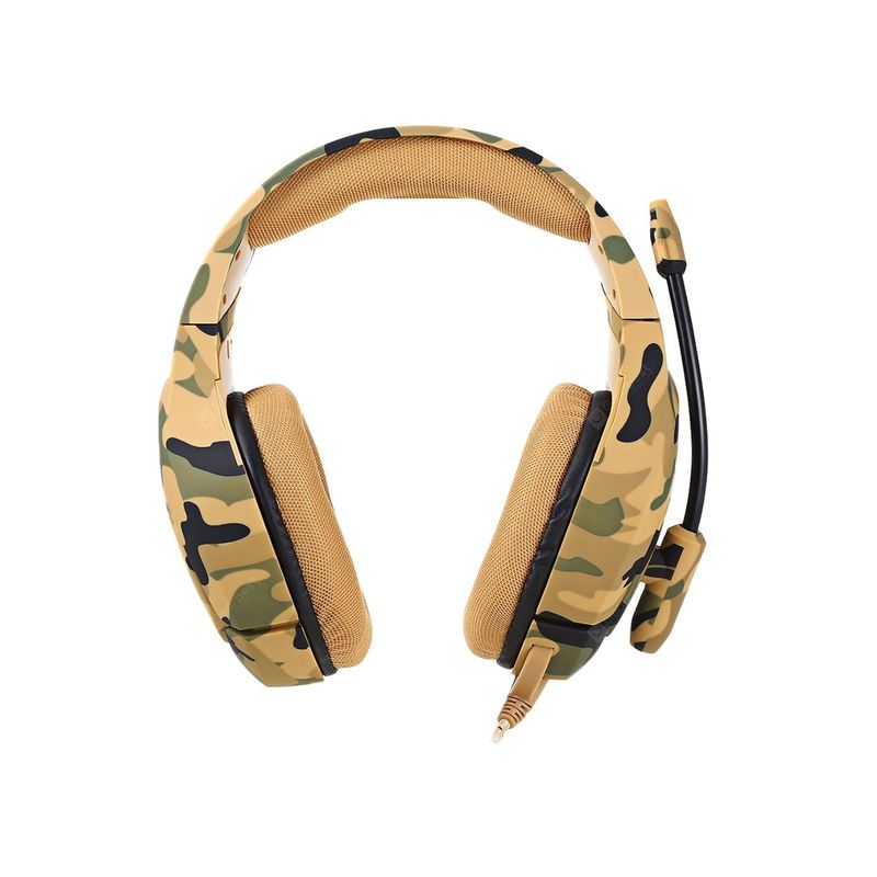 IMPORTCLICK - Audífonos Gamer Alámbrico Camuflaje Amarillo - Amarillo