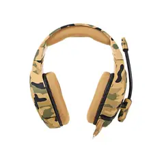 IMPORTCLICK - Audífonos Gamer Alámbrico Camuflaje Amarillo - Amarillo