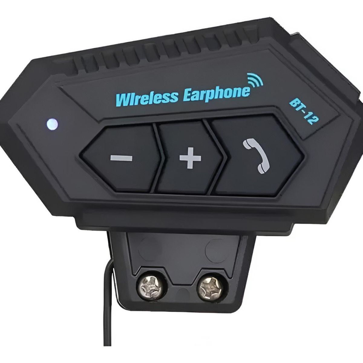 IMPORTCLICK - Audífono Casco Moto Auriculares Bluetooth - Negro