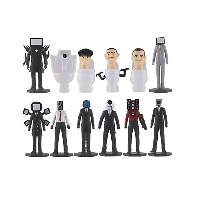 GENERICO - Set de 12 Figuras Skibidi Toilet