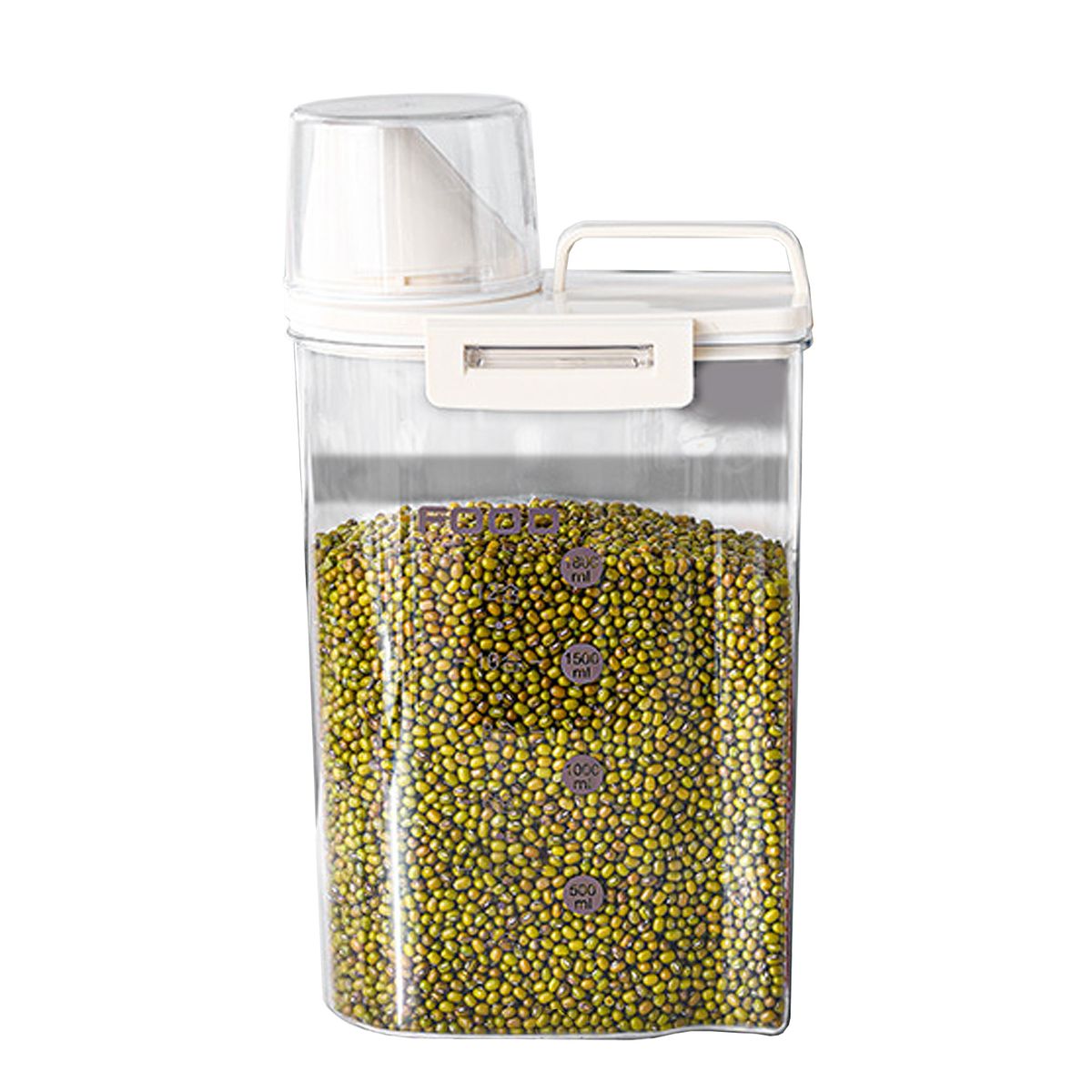 GENERICO - Contenedor Recipiente Alimentos Cereales Comida Set 2500ML