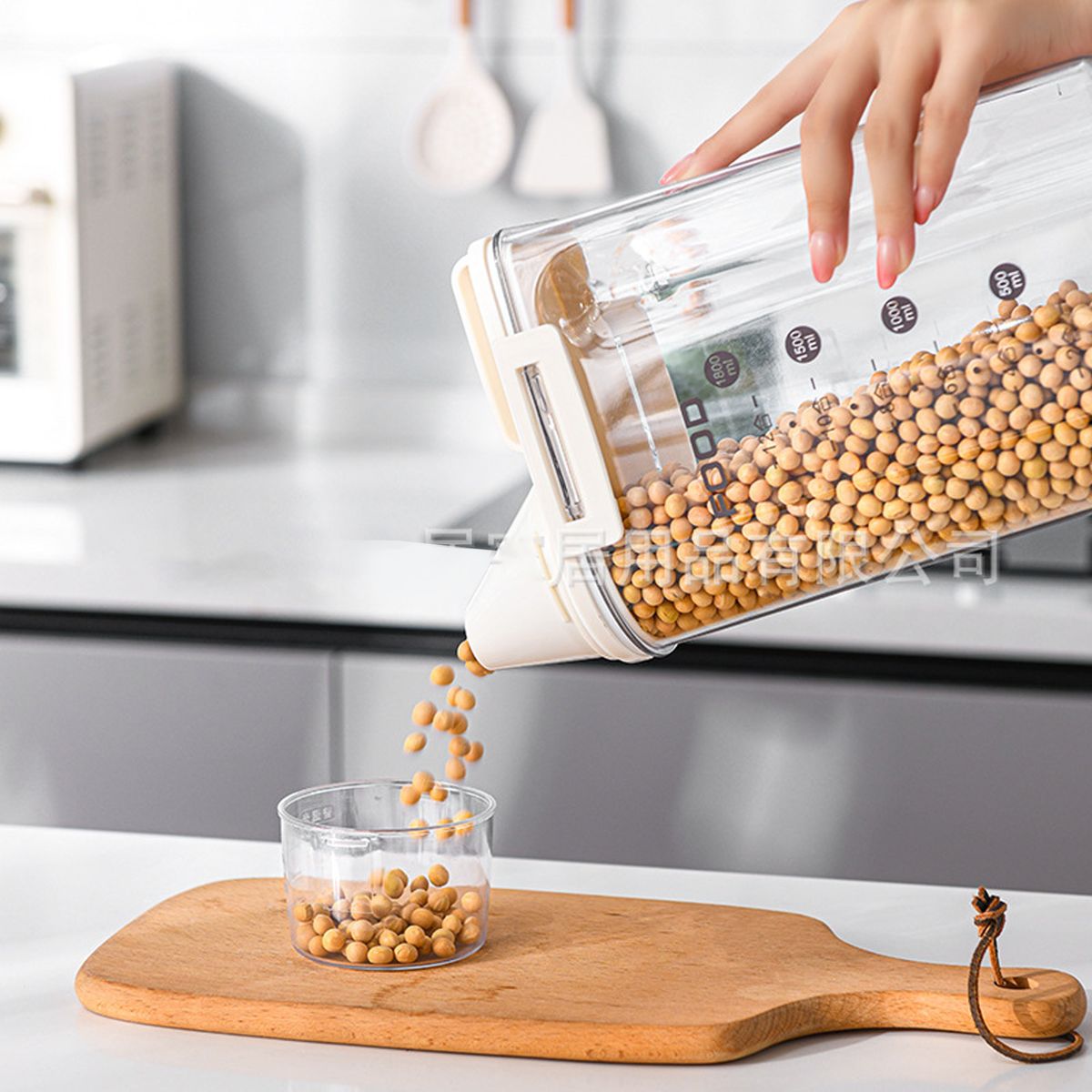 GENERICO - Contenedor Recipiente Alimentos Cereales Comida Set 2500ML