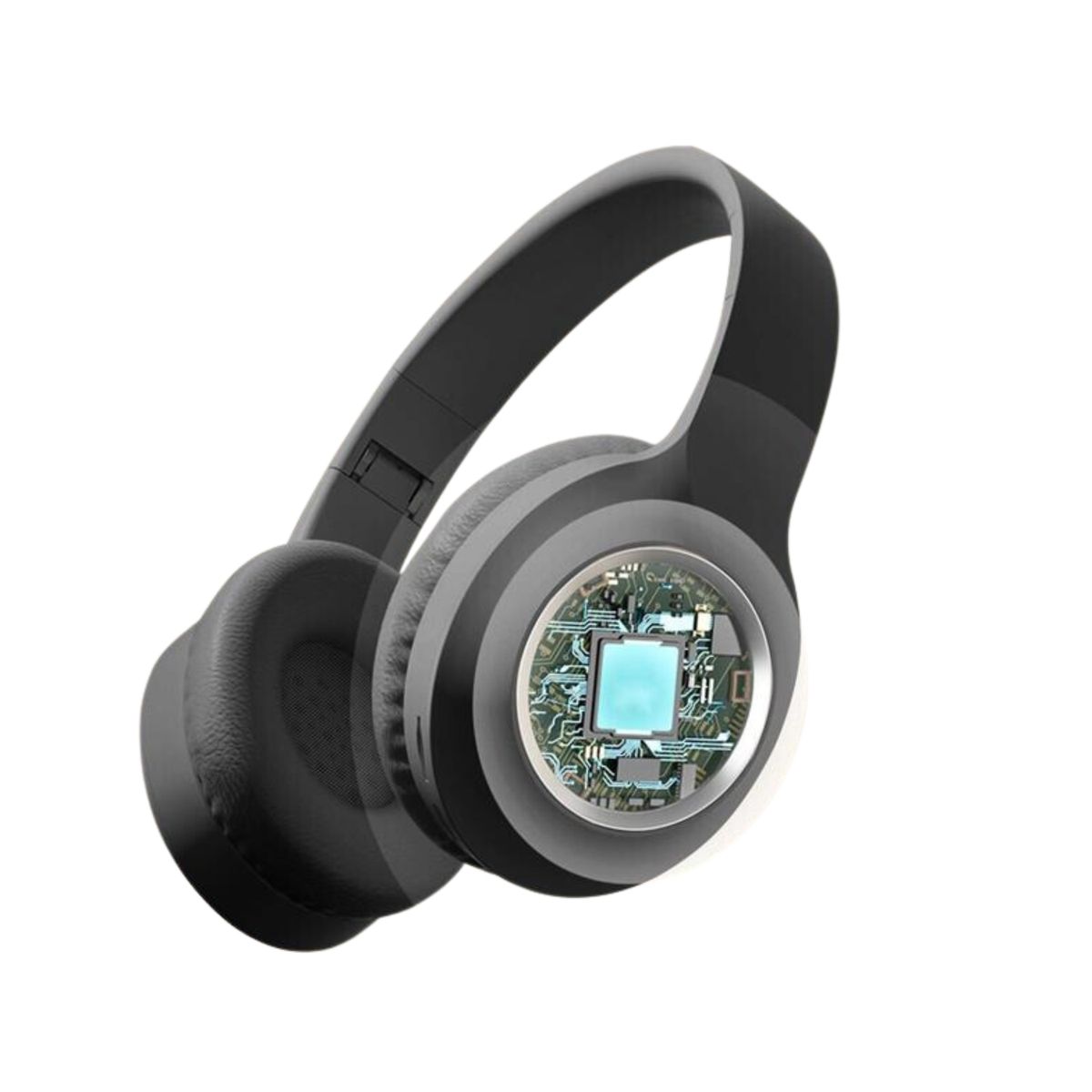 IMPORTCLICK - Audífonos Luminoso Bluetooth 5.3 Plegables HIFI Negro - Negro