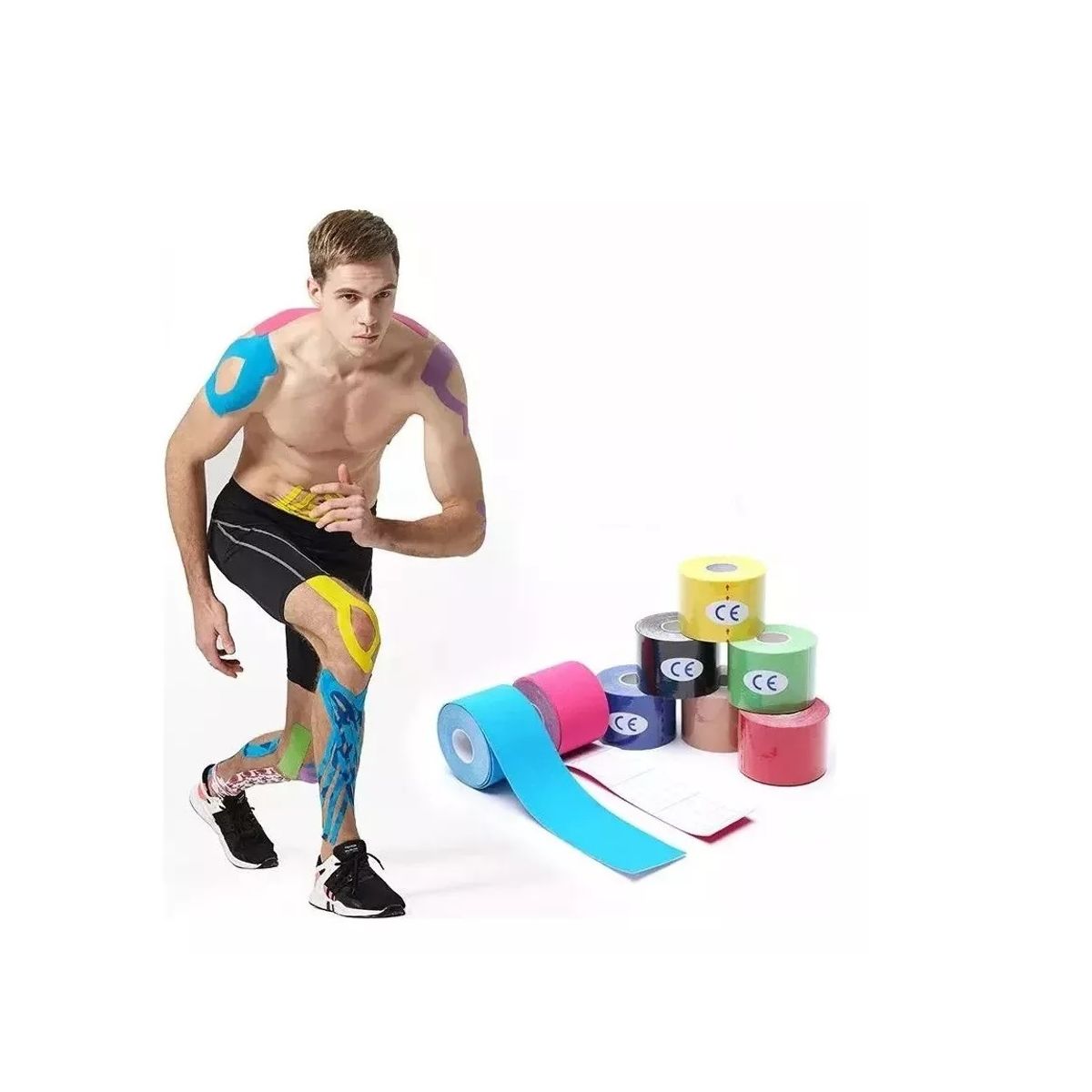 GENERICO - Venda Tape Cinta Kinesiologica Kinesiotape 5cm X 5m Unidad