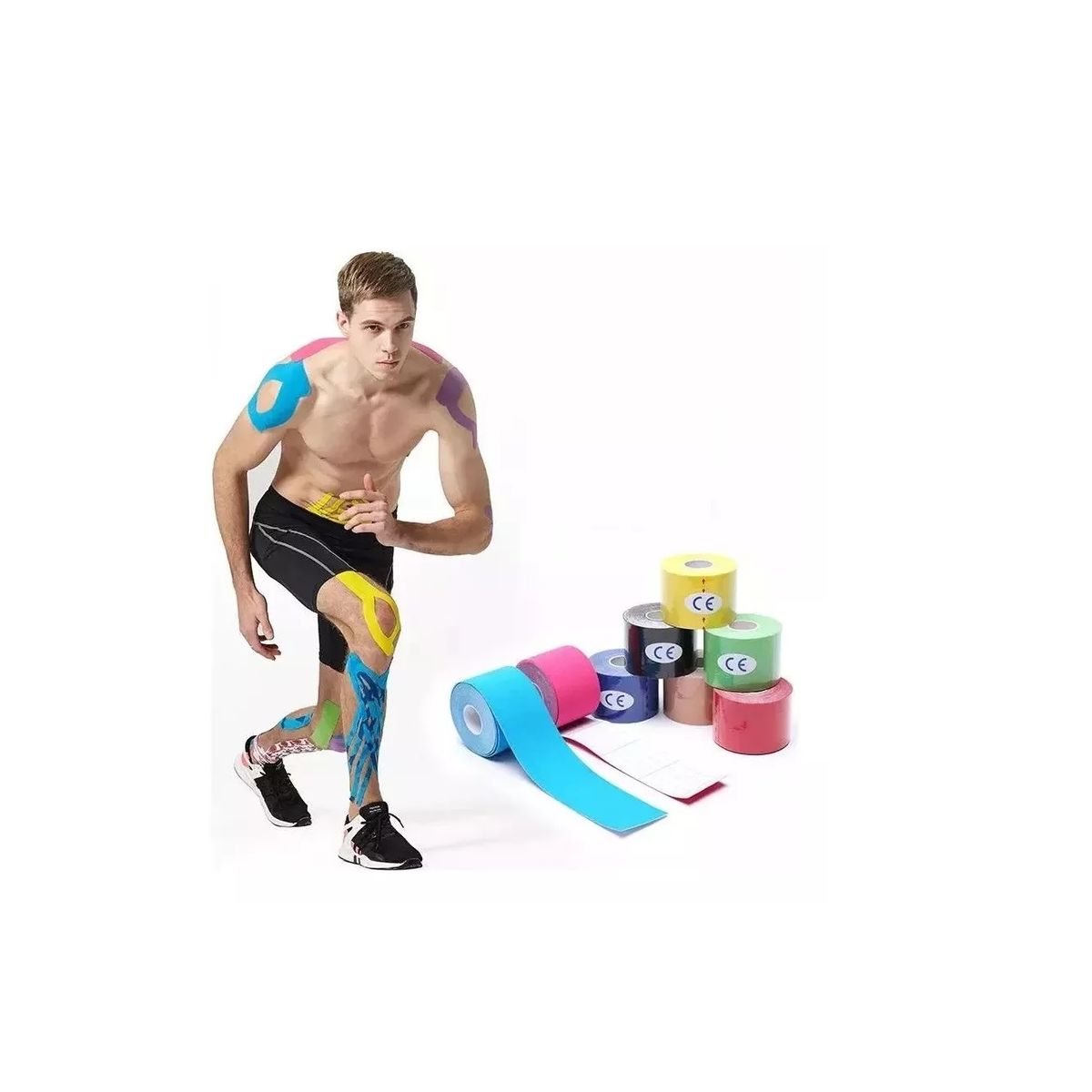 GENERICO - Venda Tape Cinta Kinesiologica Kinesiotape 5cm X 5m Unidad