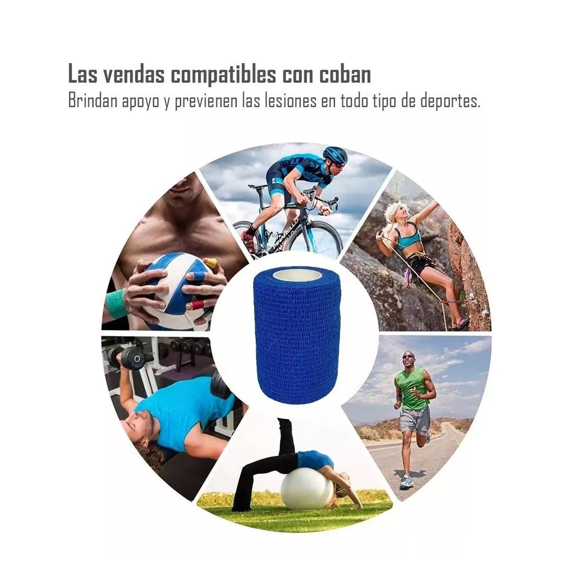 GENERICO - Venda Coban Cinta Para Vendaje Deportes 75cm X45m unidad