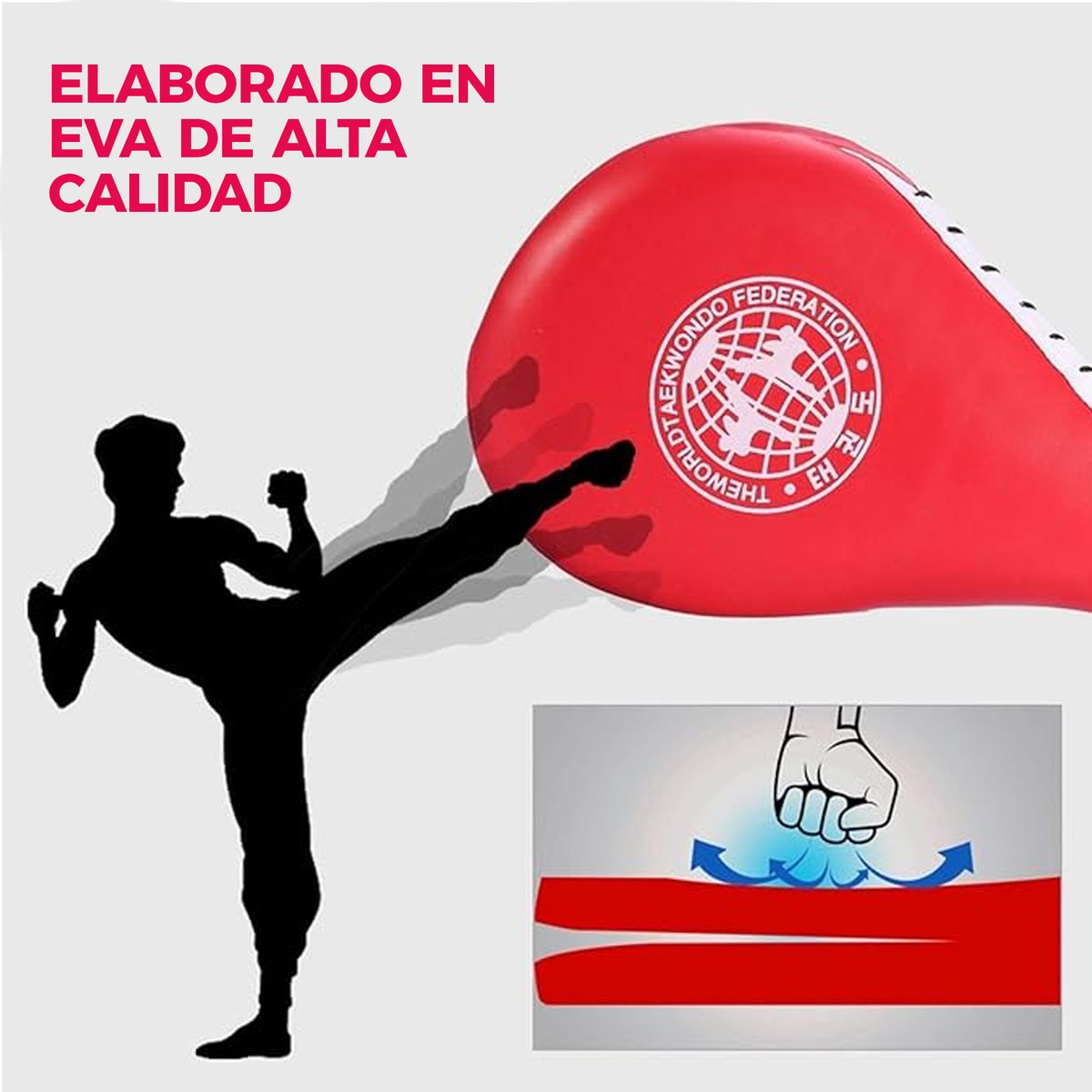 GENERICO - Paleta Doble Para Entrenamientos Golpes Taekwondo