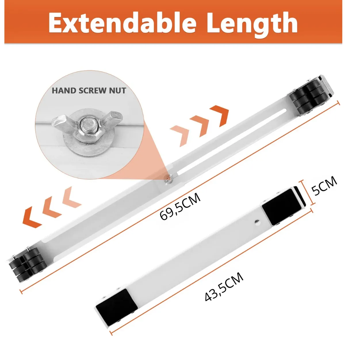 GENERICO - Base Ajustable Multiuso Ruedas Cocina Lavadora Refrigerador