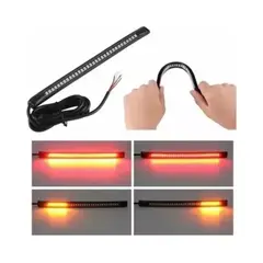 GENERICO - Luz Freno Intermitente Posición Moto Tira 48 Led