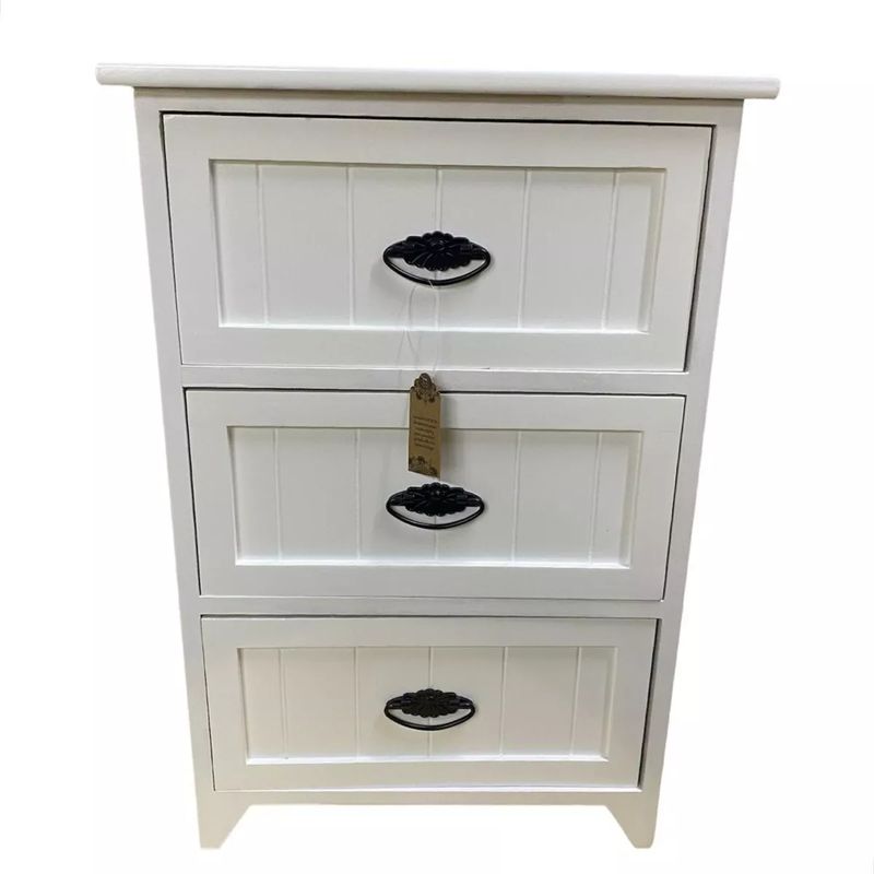 GENERICO - Mueble Lacado 3 Cajones White - S4303