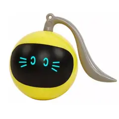 ELEONOR - Juguete Gato Interactivo Pelota Recargable - Amarillo