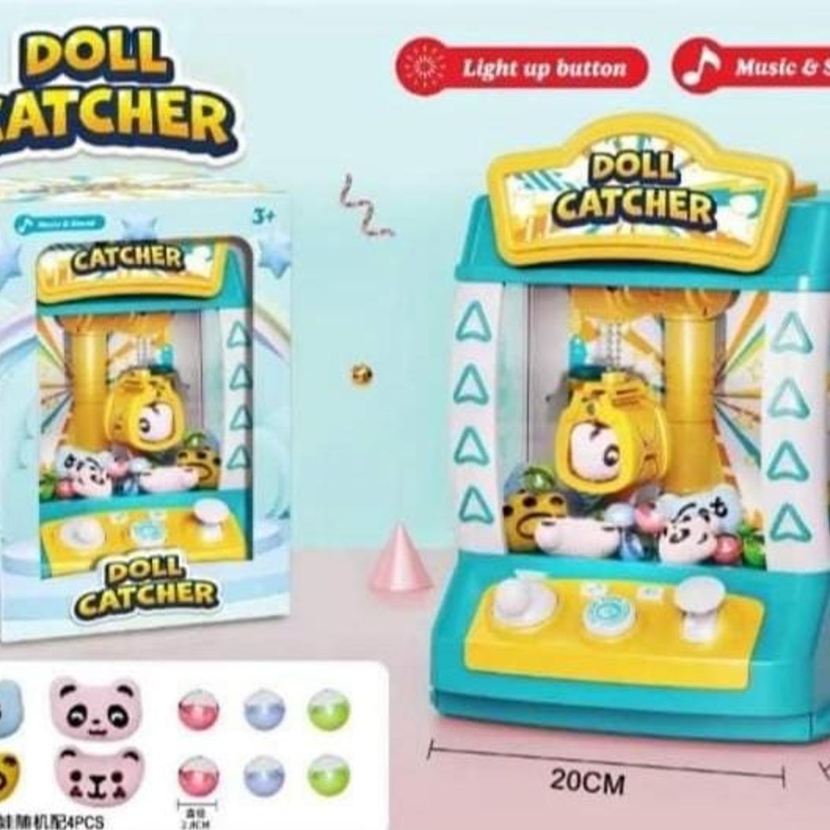 GENERICO - MAQUINAS ATRAPA PELUCHE PEQUEÑAS PARA LOS NIÑOS Y NIÑAS AZUL