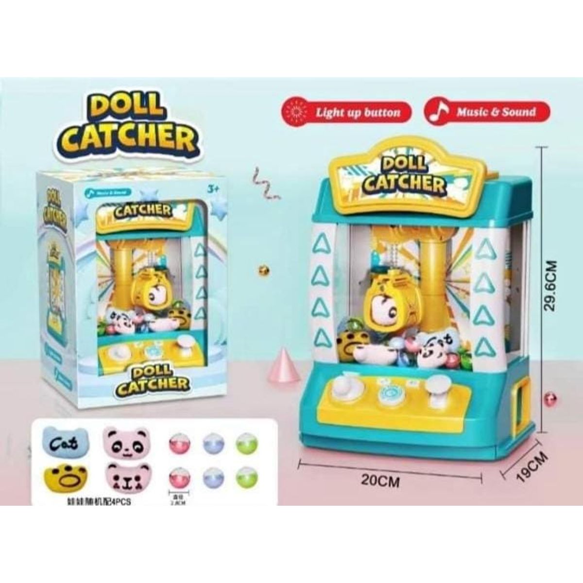 GENERICO - MAQUINAS ATRAPA PELUCHE PEQUEÑAS PARA LOS NIÑOS Y NIÑAS AZUL