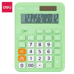 DELI - Calculadora de 12 dígitos con energía dual 152x108x30mm
