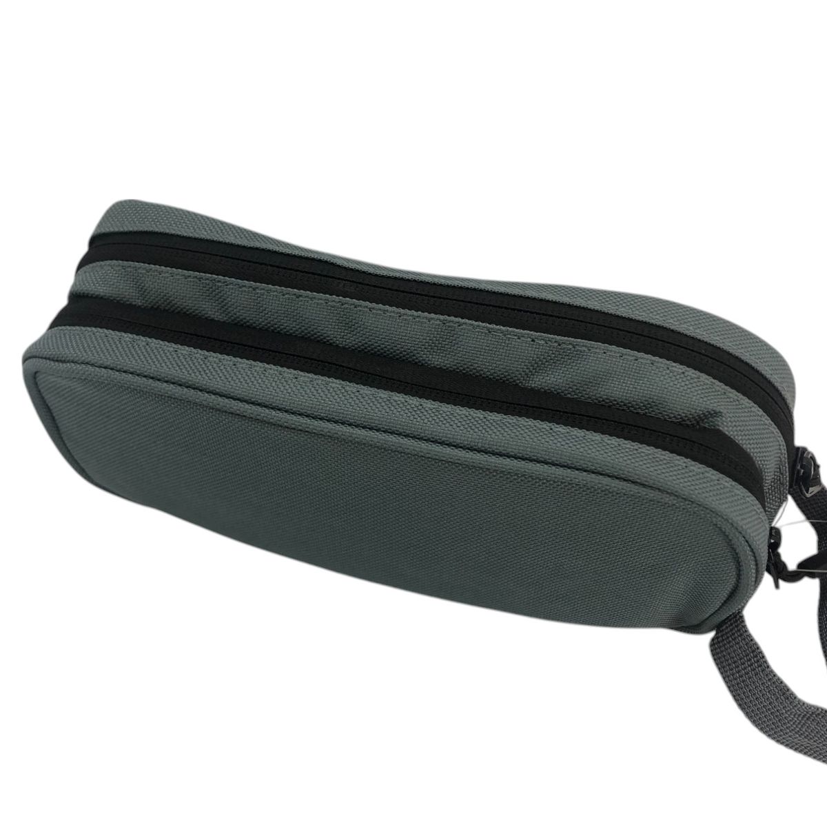 GENERICO - Estuches Escolar Tela Doble Cierre Gris