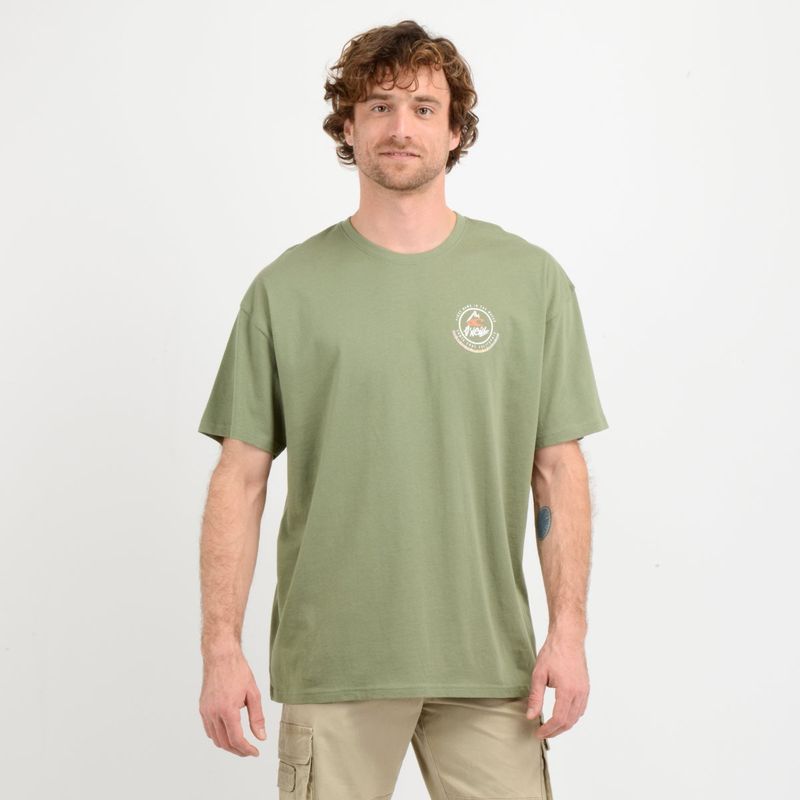 O'NEILL - POLERA MANGA CORTA OCEAN  VERDE