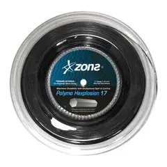 ZONS - Rollo Cuerda Tenis Polymo Hexplosion 1.23 Negro