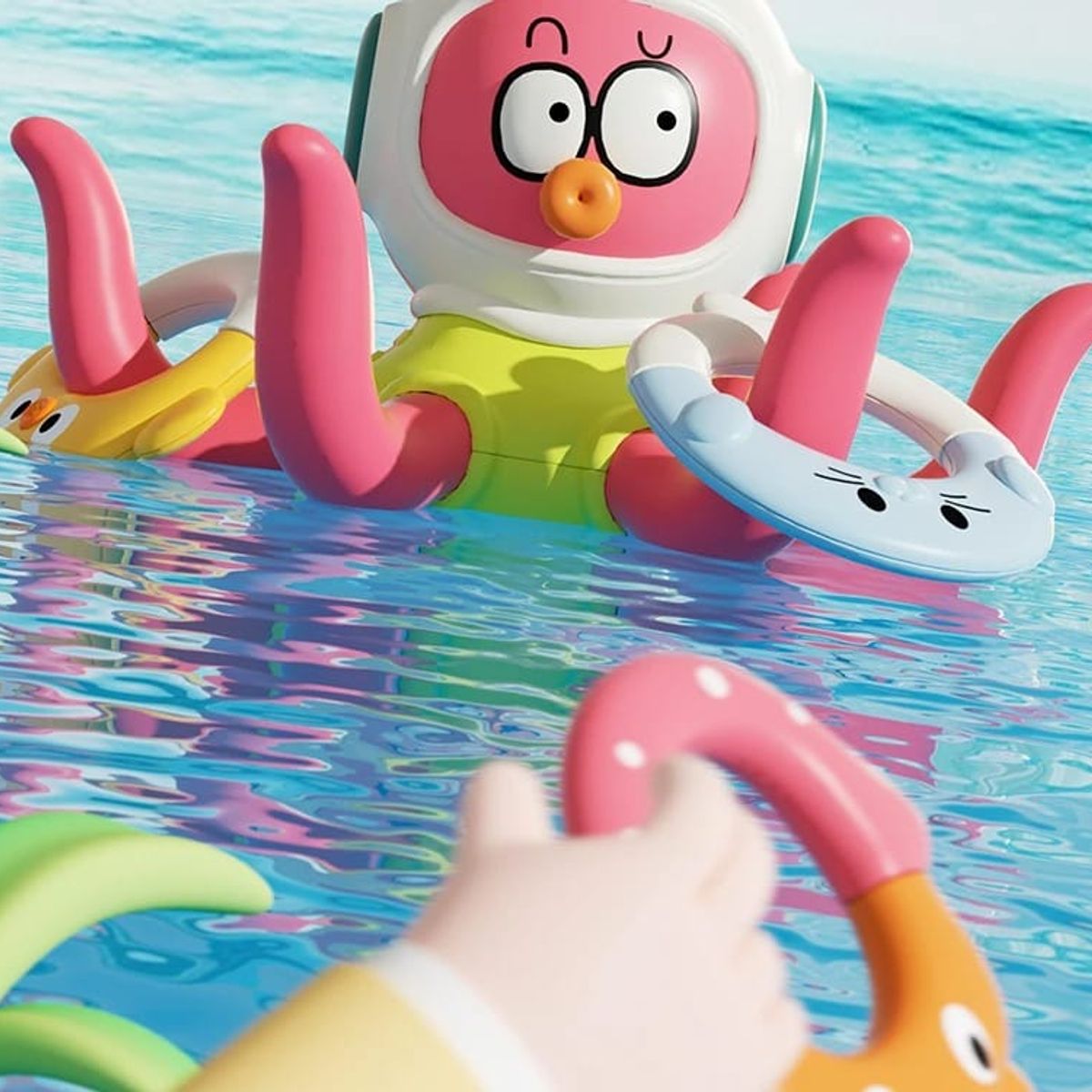 OEM - PULPO FLOTADOR INTERACTIVO JUGUETE DE BAÑO