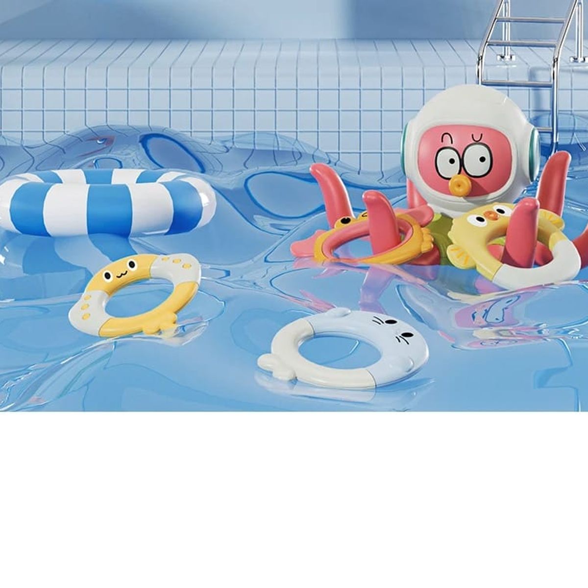 OEM - PULPO FLOTADOR INTERACTIVO JUGUETE DE BAÑO