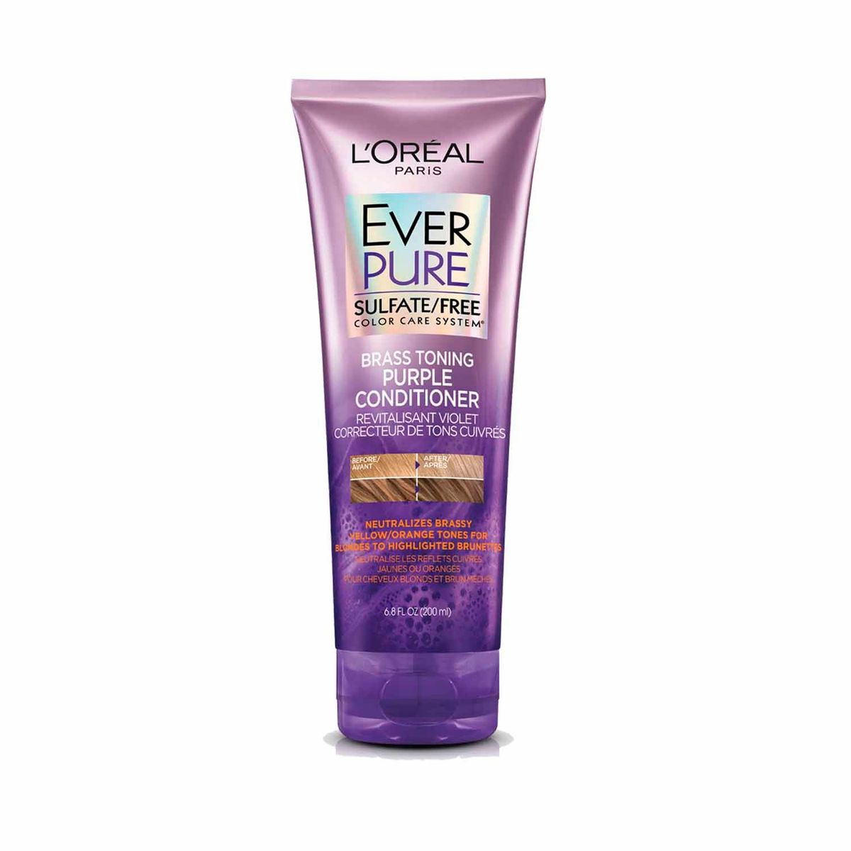 LOREAL PARIS - Set Shampoo y Acondicionador Matizador EverPure Purple Sin Sulfato