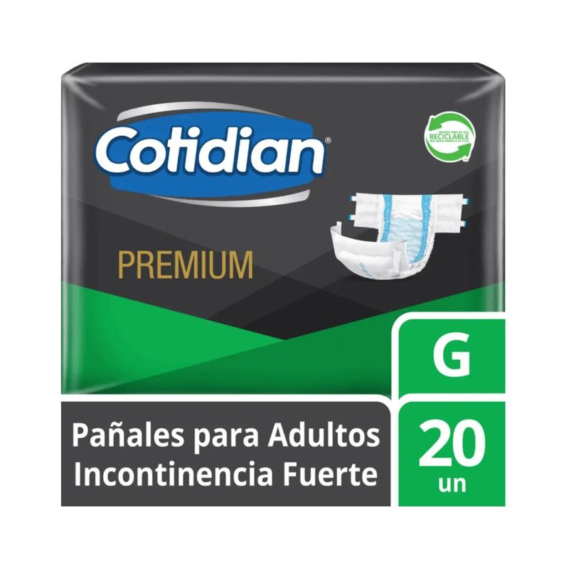 COTIDIAN - Pañal Adulto Cotidian Premium 20 Unid G